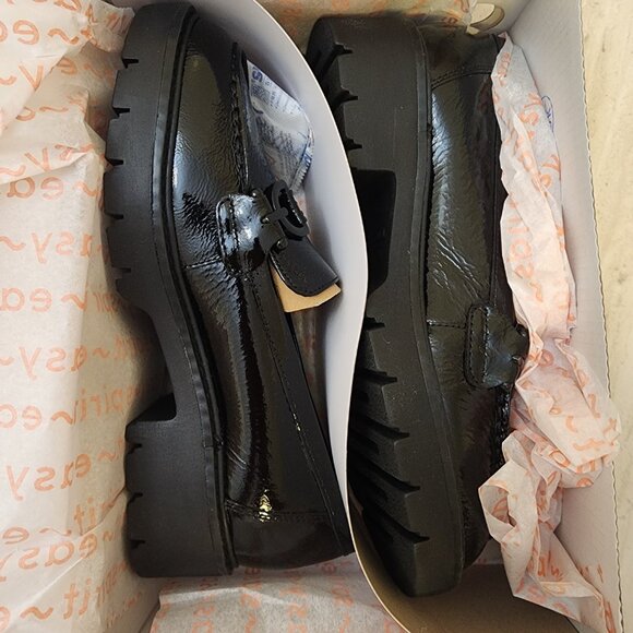 Easy Spirit Womens Eflex Kinn Black Patent Leather 6M - A015 - Picture 8 of 10